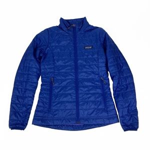 Patagonia Primaloft Nano Puff Jacket Blue Full Zip